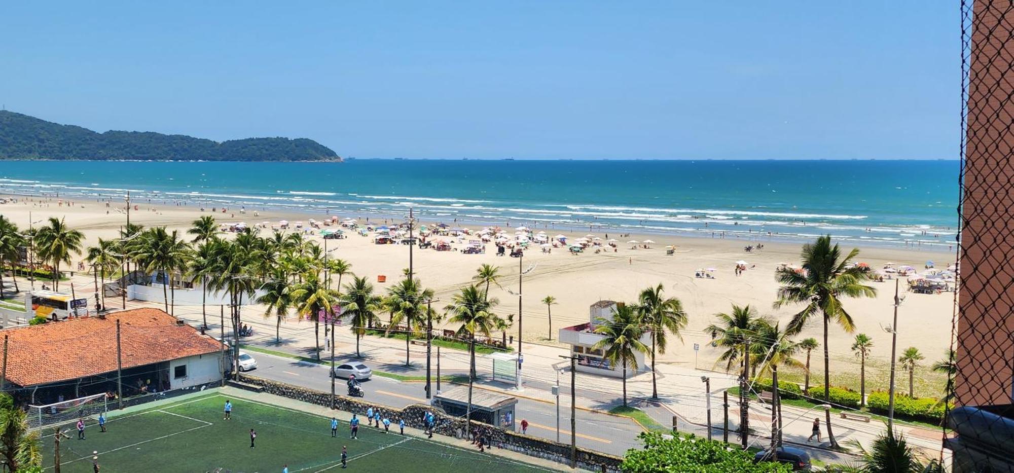Apto Frente Mar Em Praia Grande Exterior foto